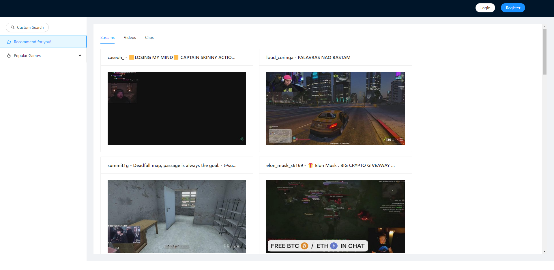 Pocket Twitch Player